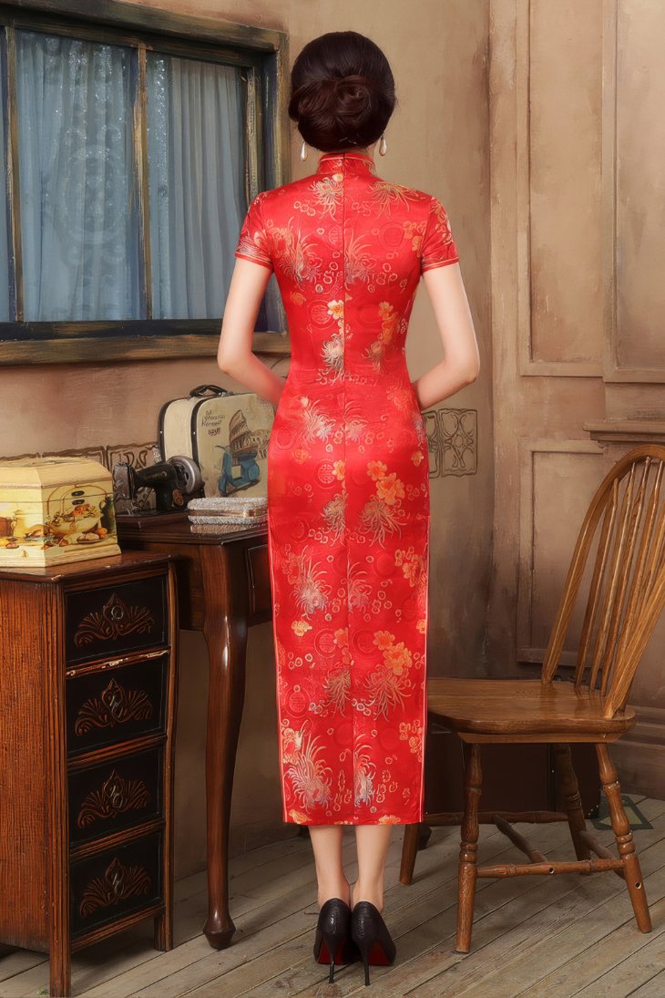 Robe Chinoise À Fleurs – Lian