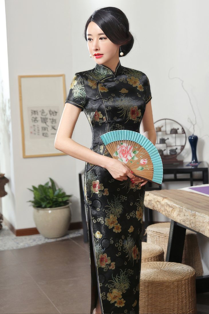 Robe Chinoise À Fleurs – Lian